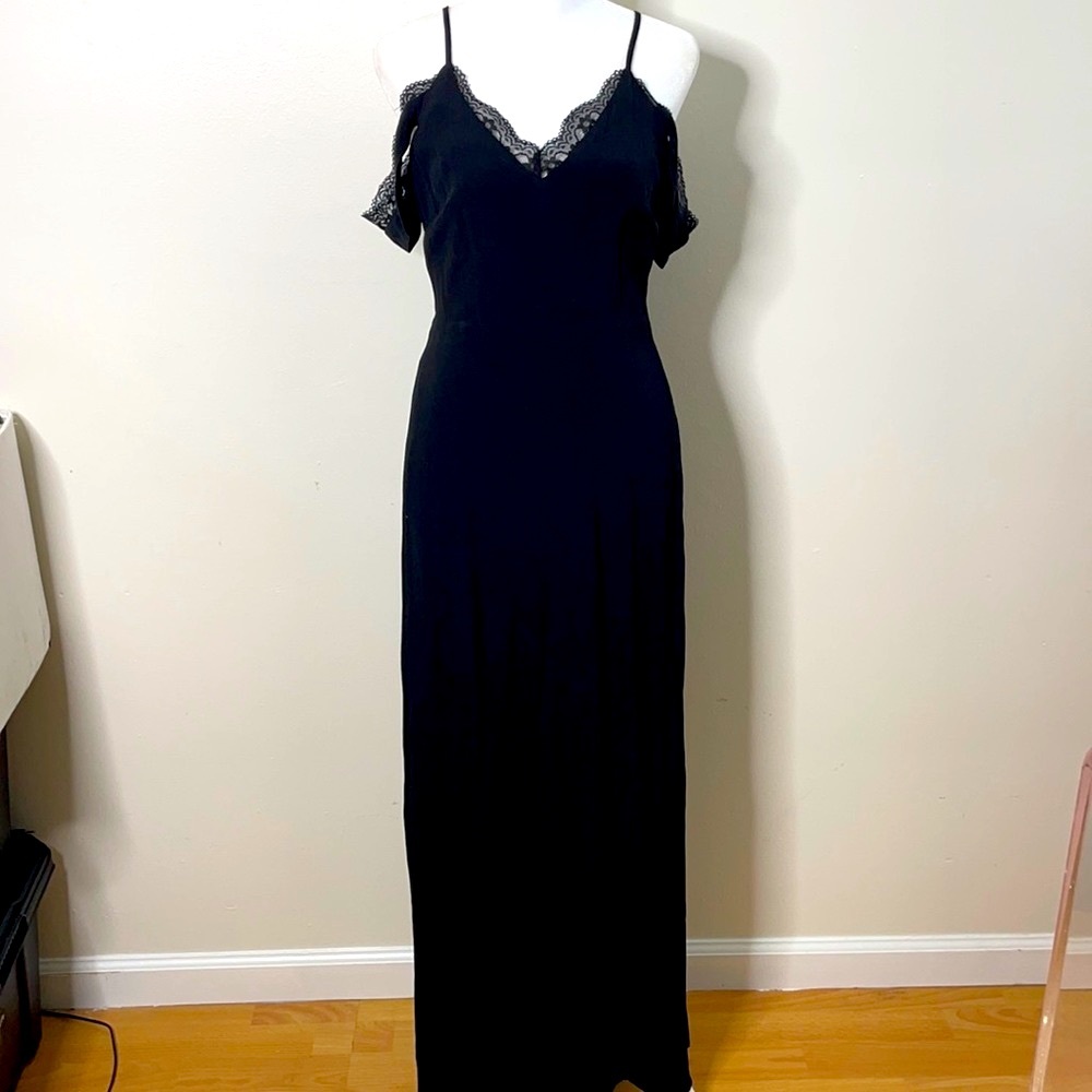 Black Super Sexy Maxi Dress Lace